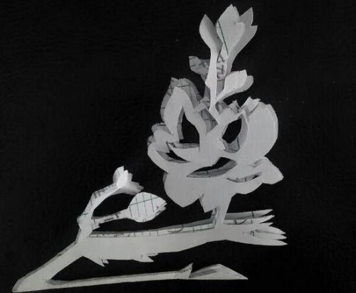 植物剪纸图案大全及方法-精美的玉兰花图片5