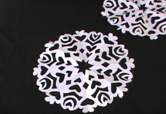 儿童剪纸大全之雪花（二）图片10