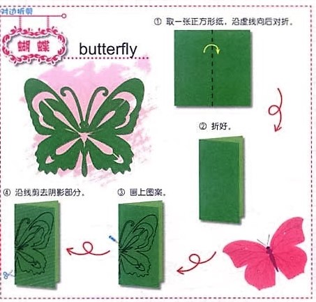 儿童剪纸大全之蝴蝶（一）图片1