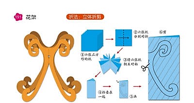 儿童剪纸大全之花架图片1