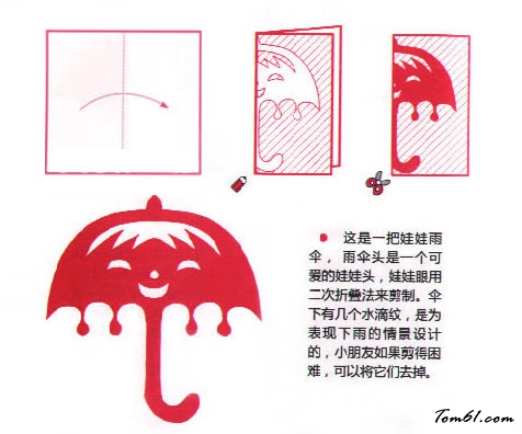 剪纸之雨伞图片1