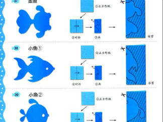 鱼的剪纸图案与图解教程2