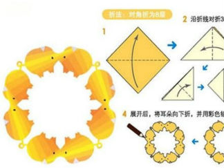 猪的剪纸图案与图解教程