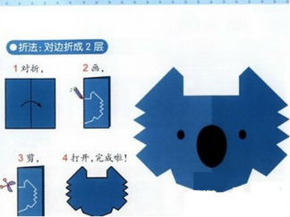考拉的剪纸图案与图解教程