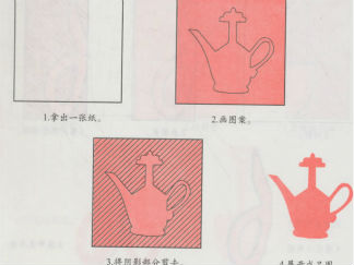 酒壶的剪纸图案与图解教程
