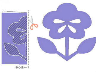 花的剪纸图案与图解教程