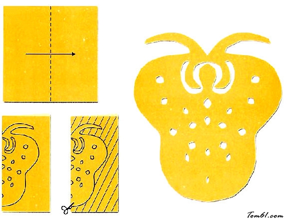 剪纸之草莓图片1