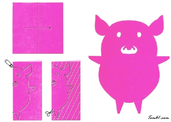 剪纸之猪2图片1