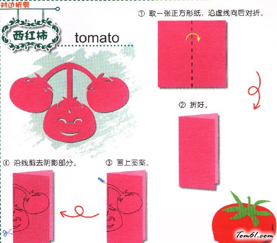 剪纸之西红柿图片1