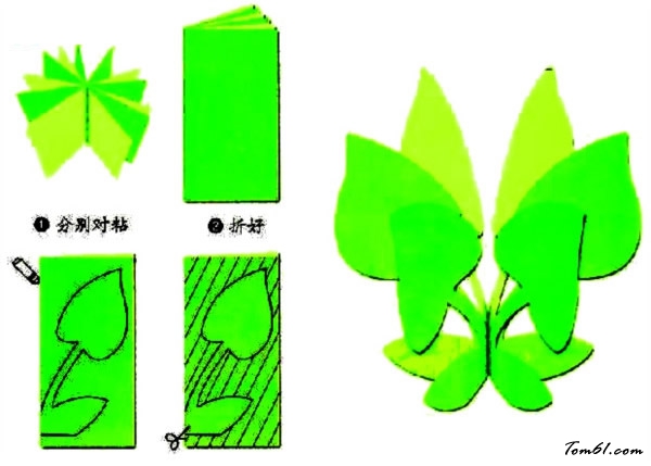 桃花剪纸图案与图解教程图片1