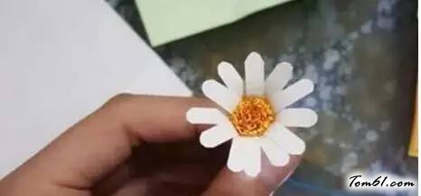 小雏菊的剪纸图案与图解教程图片1