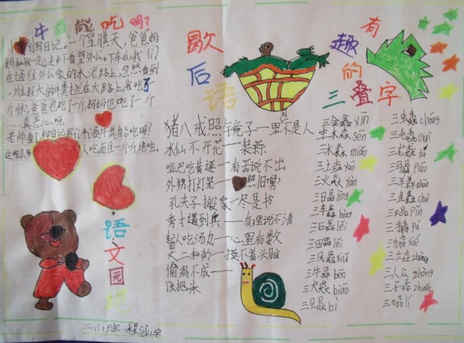 语文园地手抄报 关于语文的手抄报素材图片1