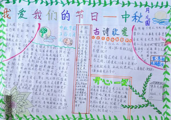 中秋节手抄报内容资料-我们的节日图片1