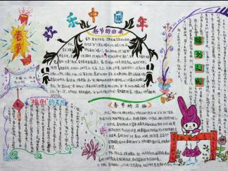 欢乐中国年手抄报版面设计图