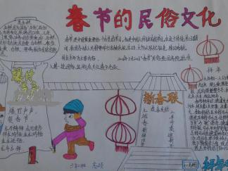 欢乐中国年手抄报版面设计图二