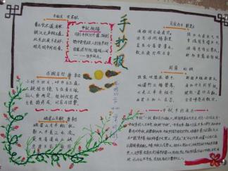 月圆的时候手抄报版面设计图