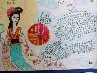 月满中秋手抄报版面设计图