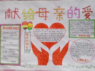 母亲节手抄报版面设计图一