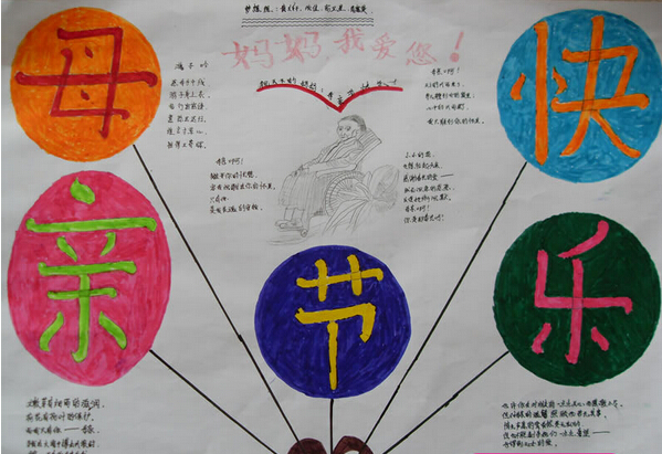 母亲节手抄报图片-妈妈，我爱您图片2