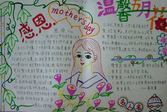 母亲节手抄报图片-Mother'sday图片2