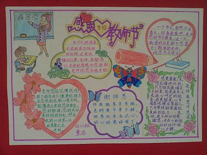 教师节手抄报图片大全-送给老师的祝福图片1