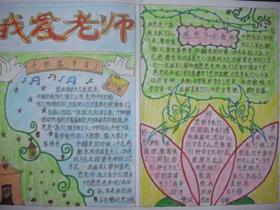 教师节手抄报图片大全-我爱老师图片1