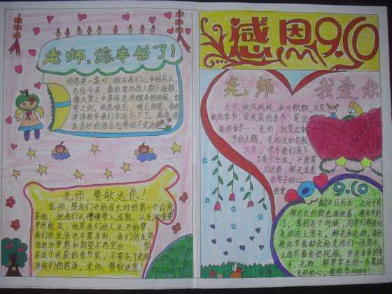 教师节手抄报内容-感恩910图片2