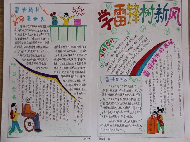 学雷锋树新风手抄报图片图片2