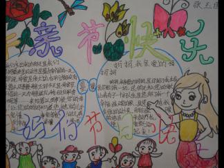 母亲节快手抄报版面设计图一