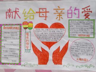 献给母亲的手抄报版面设计图三