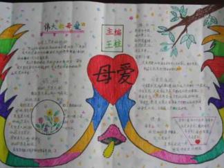 伟大的母手抄报版面设计图