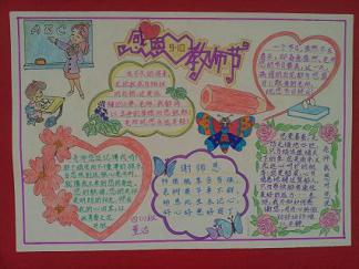 教师节手抄报版面设计图二