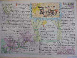 园丁颂手抄报版面设计图