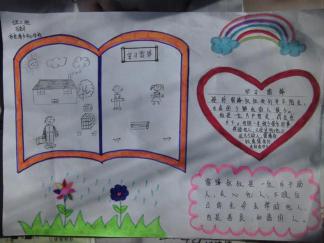 学雷锋手抄报版面设计图一