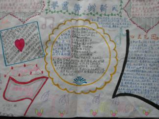 小学生学雷锋树新风手抄报版面设计图