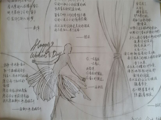 妇女节手抄报资料内容 关于三八妇女节的手抄报素材图片1