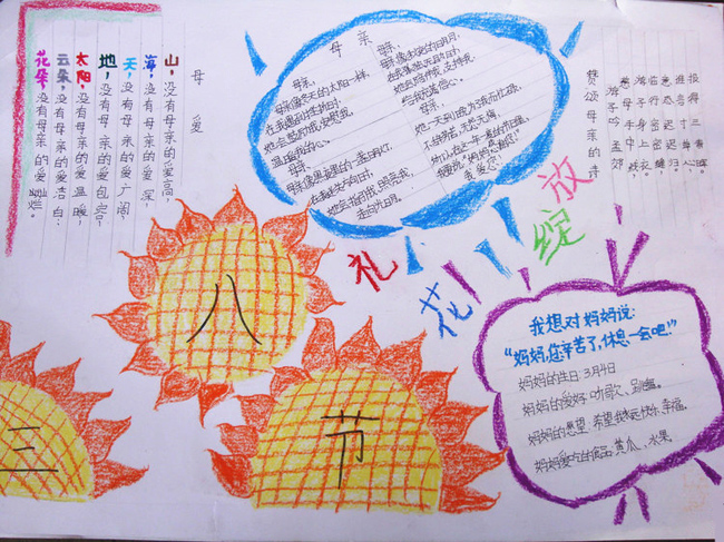 关于妇女节的手抄报素材-三八节图片1