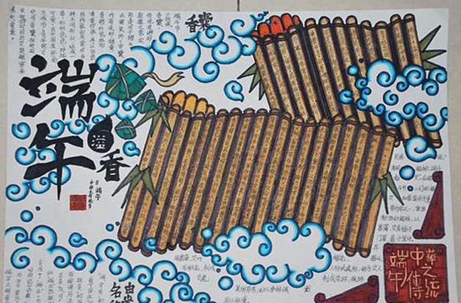 中华传统端午节手抄报-端午溢香图片1