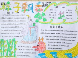 粽子飘香手抄报版面设计图