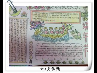 六年级端午节手抄报版面设计图
