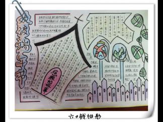 欢度端午节手抄报版面设计图