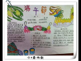 精美的端午节手抄报版面设计图二