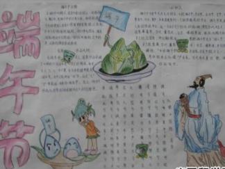 共度快乐端午手抄报版面设计图