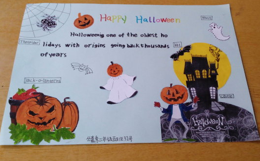 超简单的万圣节手抄报,万圣节手抄报怎么做图片1