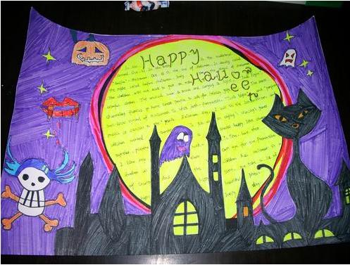 关于万圣节的手抄报-愉快的万圣节图片1