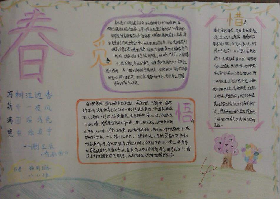 春天的手抄报素材-惜春图片1