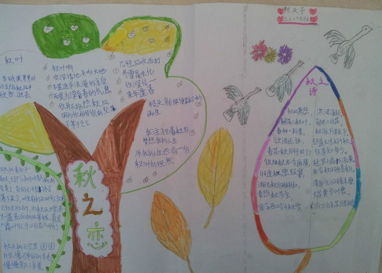 关于秋天的手抄报内容-秋之恋图片1