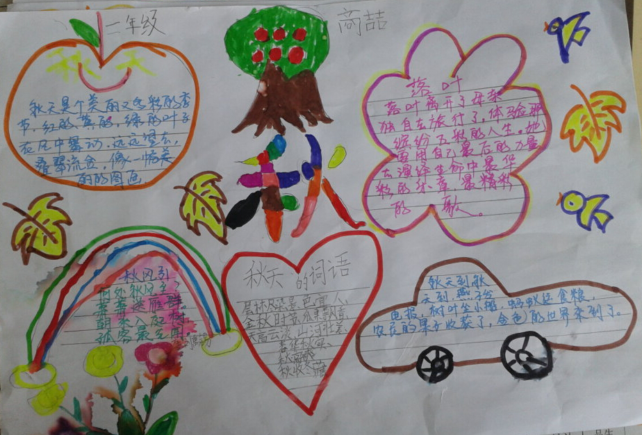 秋天手抄报内容资料-秋日的情图片1