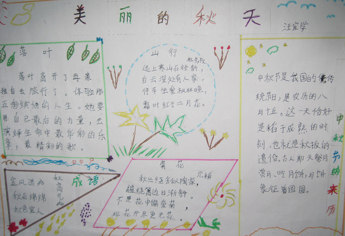 秋天手抄报内容资料-美丽的秋天图片1