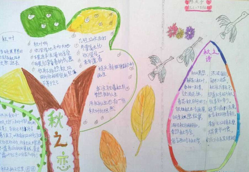 关于秋天的手抄报图片-秋之恋图片1